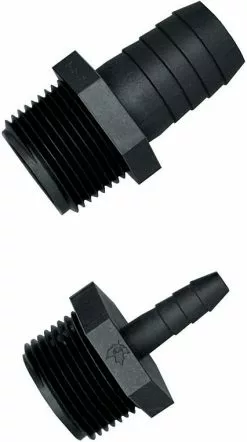 Green Leaf Male Adapter 1/2 inch Thread w/ 1/4 inch Barb A1214P - Sprayer Accessories