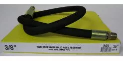 Royal Brass Two Wire Hydraulic Hose Assembly 3/8 inch x 36 inch Male Swivel Ends 3/8 x 36 - Couplings & Fittings