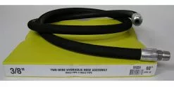 Royal Brass Two Wire Hydraulic Hose Assembly 3/8 inch x 60 inch Male Swivel Ends 3/8 x 60 - Couplings & Fittings