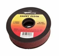 Forney Emery Cloth Bench Roll 80 Grit 1" x 10 yard - 71803 - Farm Implements & 3 Point Equipment