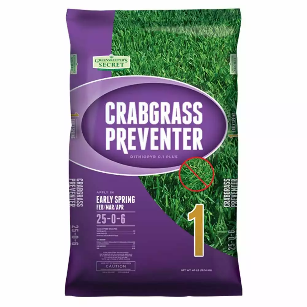 Greenskeeper's Secret 25-0-6 Crabgrass Preventer Step 1, 40 lbs. - Fertilizers