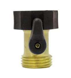 Fiskars Gilmour Brass Single Shut-Off Valve 803004-1001 - Farm Tools & Hardware