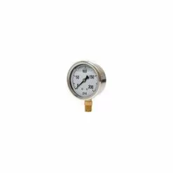Valley Industries 2.5 inch Bottom Mount Stainless Steel Case 200 PSI Liquid Filled Glycerin Gauge CS-2141GXB200 - Sprayer Accessories