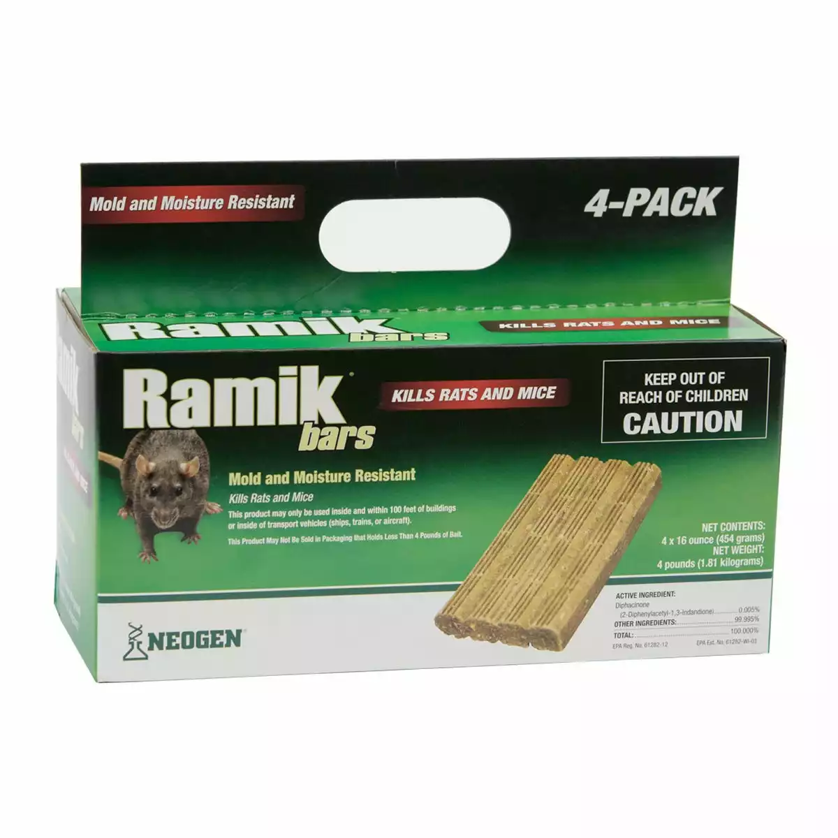 Ramik Bars, 4 Pack - 116334 - Mice, Rat & Rodent Control