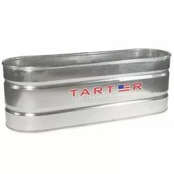 Tarter 2' x 2' x 6' Oval Galvanized Stock Tank - WT226 - Waterers