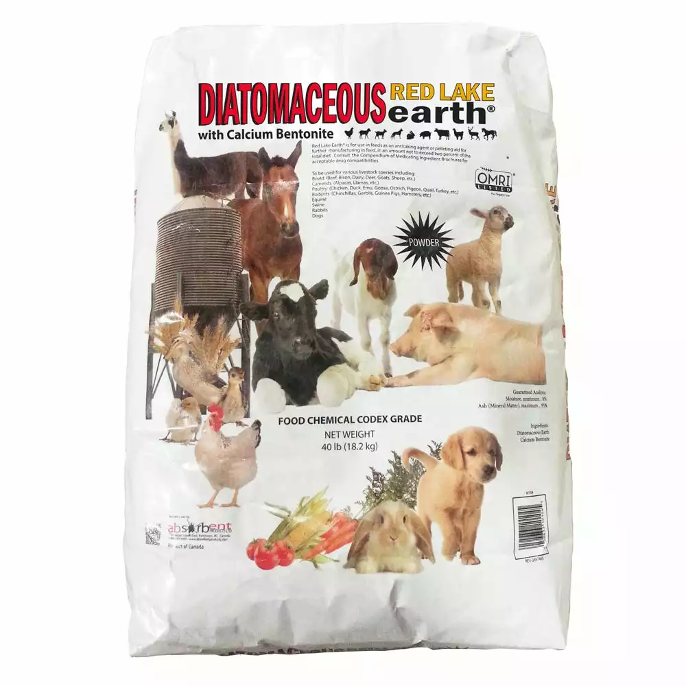 Red Lake Earth Absorbent Products Red Lake Diatomaceous Earth Powder, 40 Pound - W104 - Bug & Pest Control