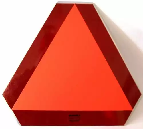 SMV Slow Moving Vehicle Emblem Stick On Illinois 2FP CH - Farm Implements & 3 Point Equipment