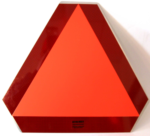 SMV Slow Moving Vehicle Emblem Stick On Illinois 2FP CH - Farm Implements & 3 Point Equipment - Image 3