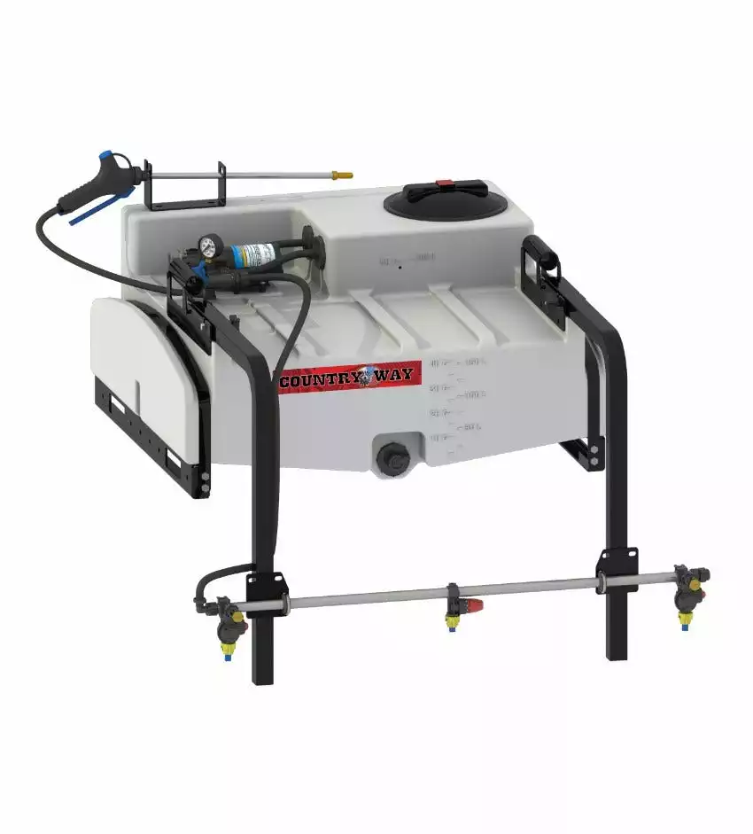 Country Way 50 Gallon Deluxe UTV Broadcast Sprayer - 3.0GPM, 30 Foot Coverage - UNP-Y1-050D-RK - Sprayers