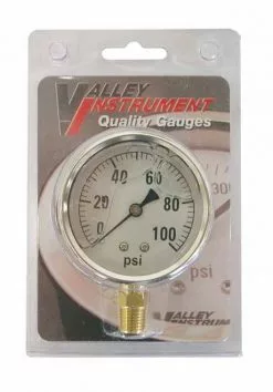 Valley Industries Liquid Filled Pressure Gauge 2.5 inch 60PSI CS-2141GXB60 - Sprayer Accessories