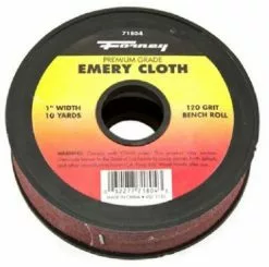 Forney Emery Cloth Bench Roll 120 Grit 1" x 10 yard - 71804 - Farm Implements & 3 Point Equipment