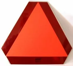 SMV Slow Moving Vehicle Emblem Metal Illinois 2CH - Farm Implements & 3 Point Equipment