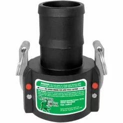 Green Leaf C Series Polypropylene Gator Lock Cam Lever Coupling Locking 3/4 inch Female Coupler/Hose Shank GLP075C - Sprayer Accessories